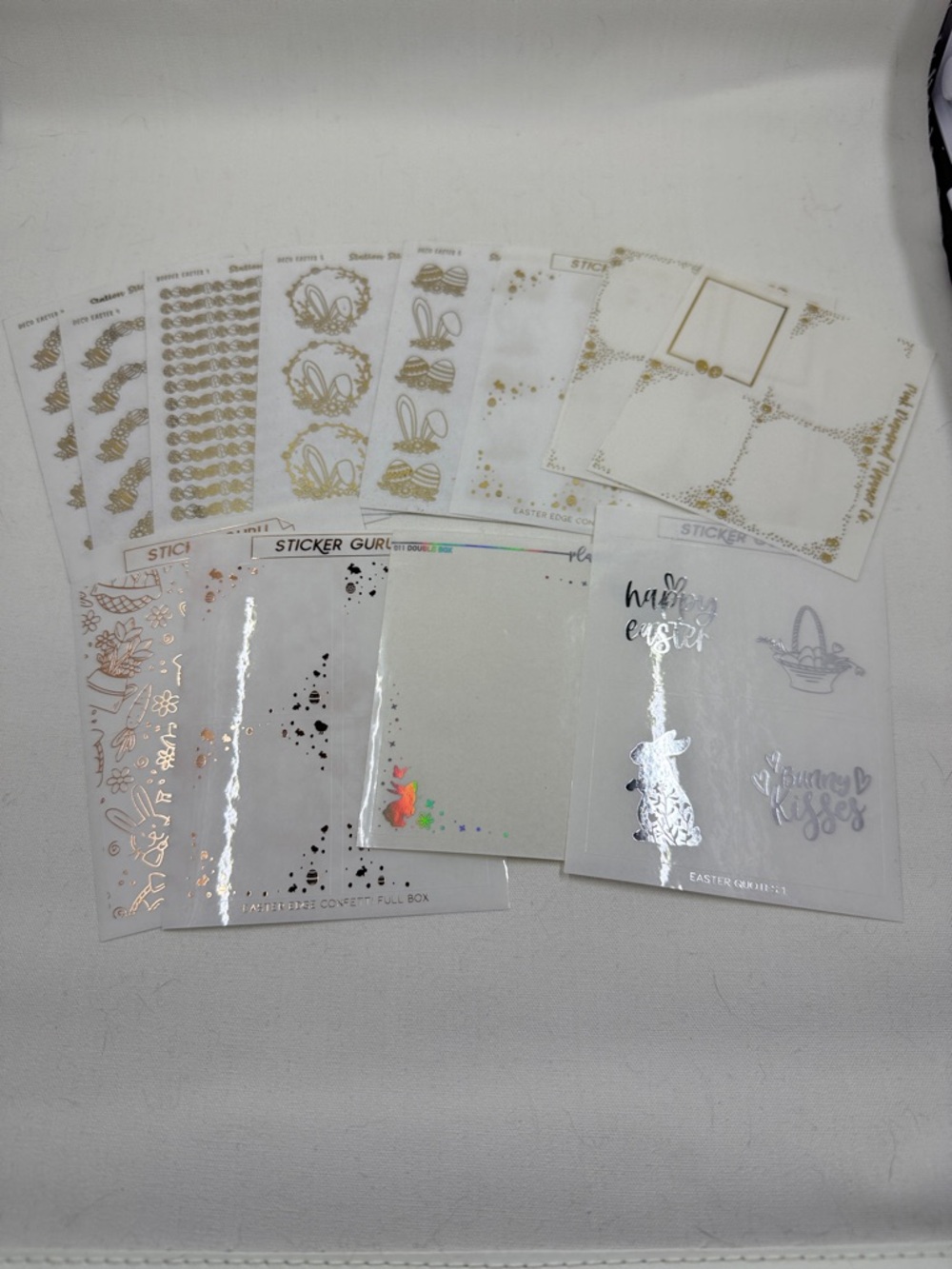 Destash Easter Planner Stickers Multiple Colors- 10 pcs